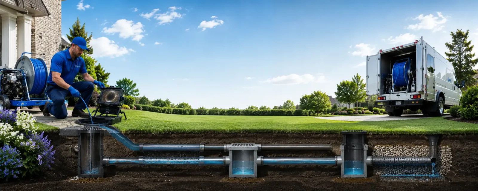 Outdoor drain cleaning information for Schleswig, IA